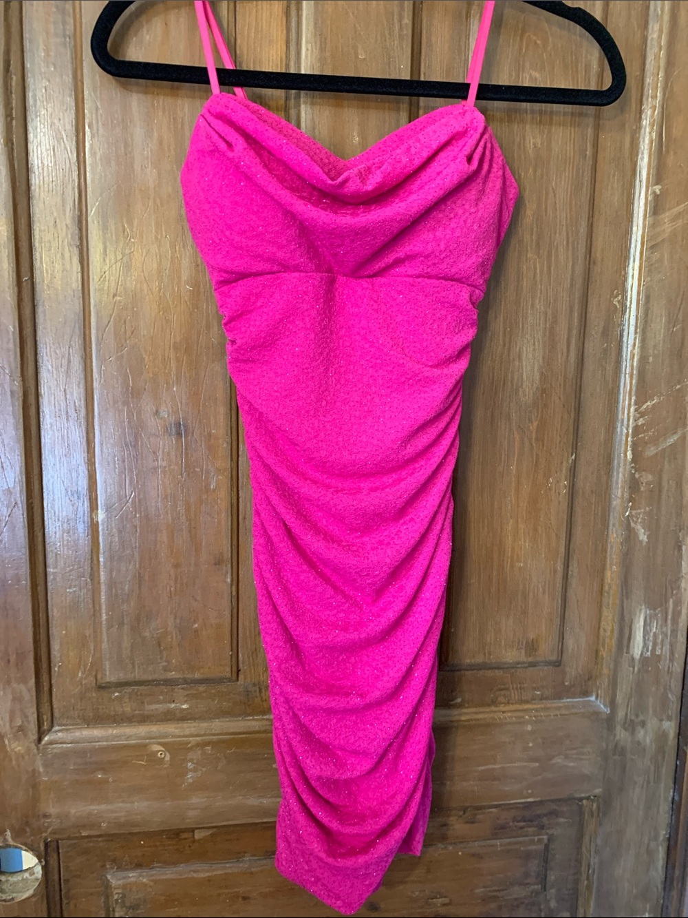 Emerald Sundae Hot Pink Sparkly Bodycon Dress
